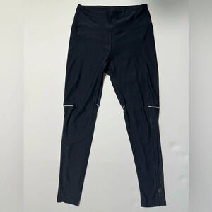 BALLY  TOTAL FITNESS Women's Black Long Leggings With Mesh Size L